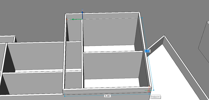 2D, 3D, BIM - 9 The House P2 - The Roof- 6 polyline