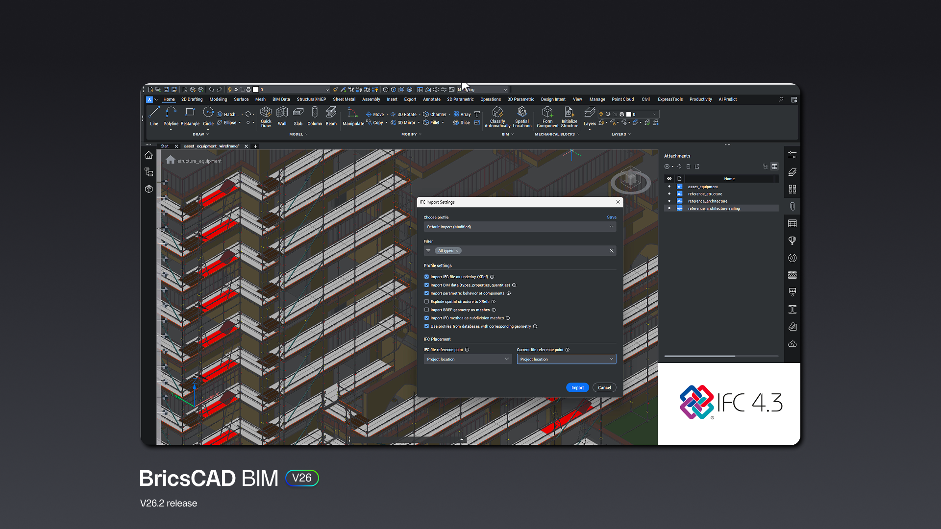 BricsCAD BIM Hero Image V26.2 1920x1080 gradient with logo - hero