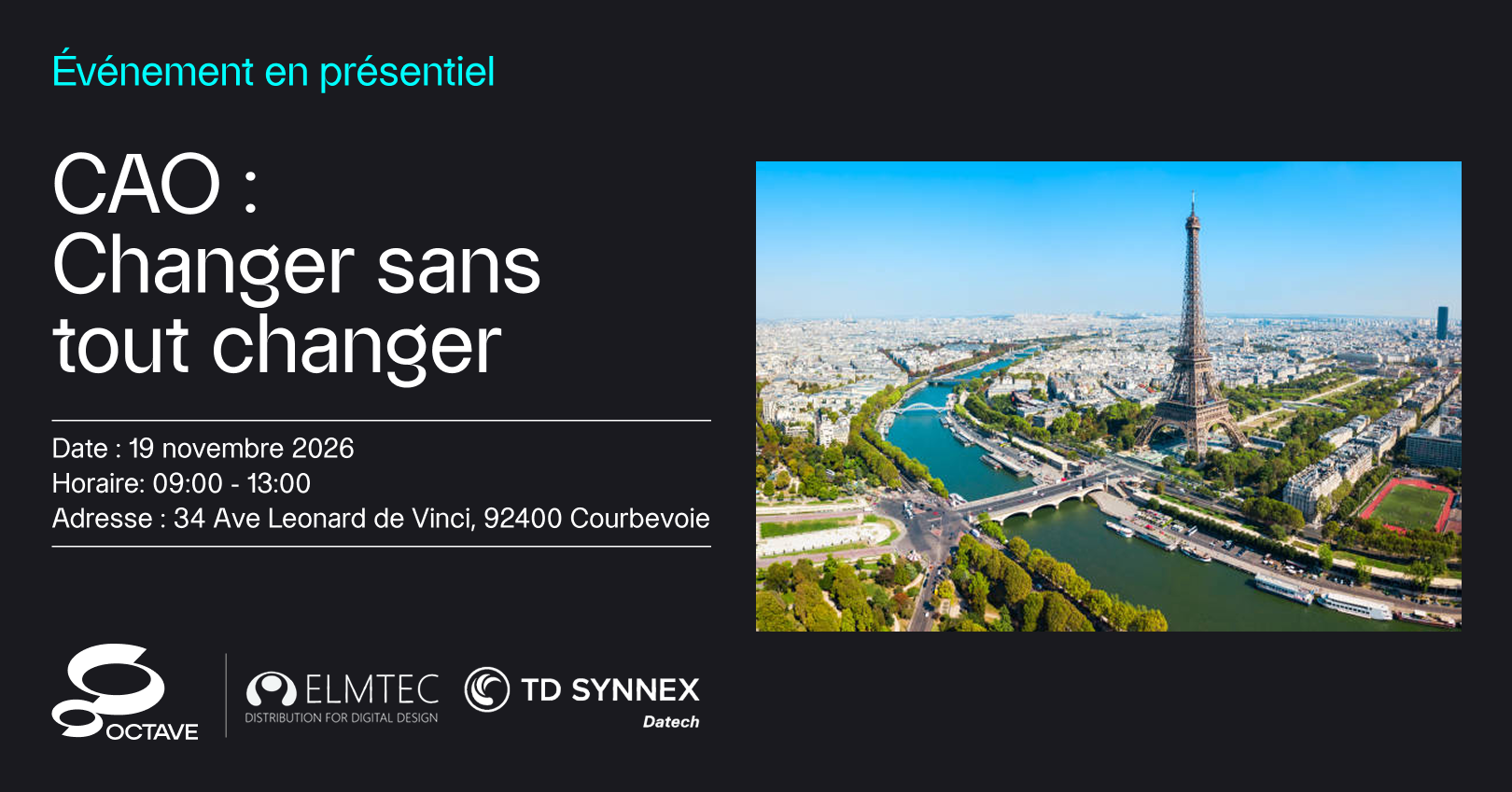 In person event at the TD Synnex Paris office with Elmtec.