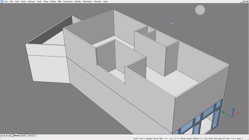 2D, 3D, BIM - 10 The House P3 - 9 curtainwall