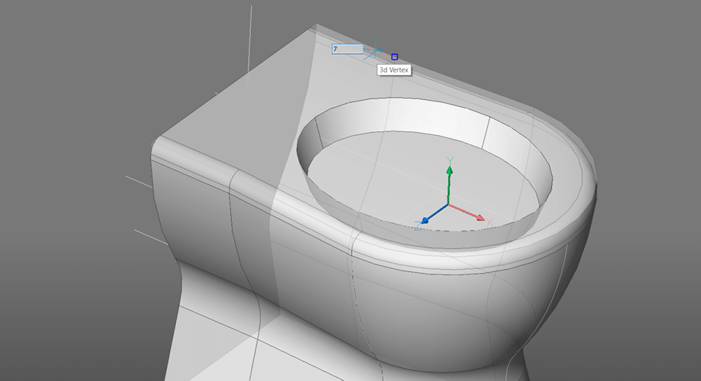 2D, 3D, BIM - 7 The Bathroom Part 3 - The toilet- 13 fillet