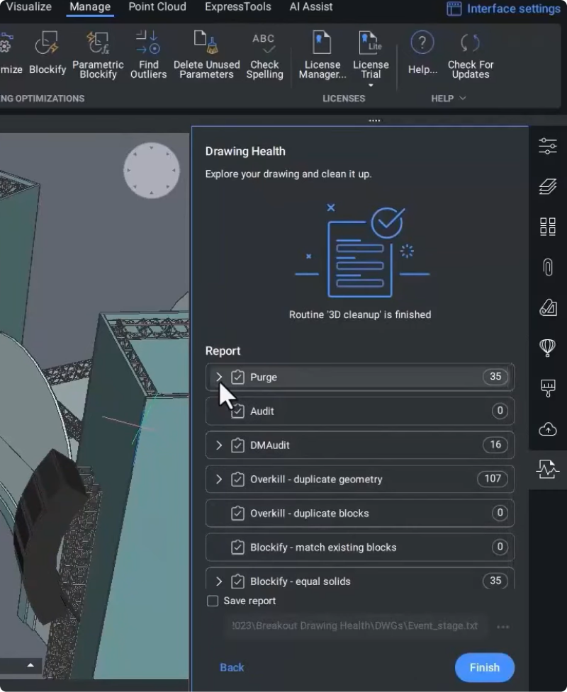 Drawing Health 3D report