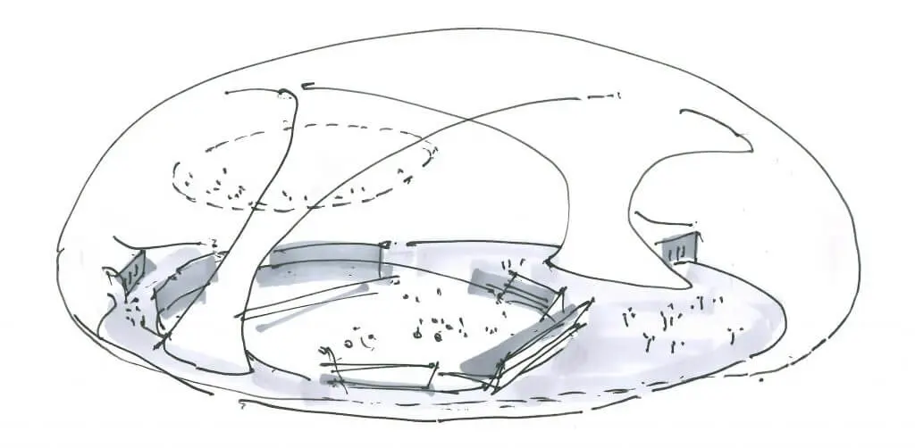 Arata Isozaki - A life-s work- 13-Sketch1-1024x502