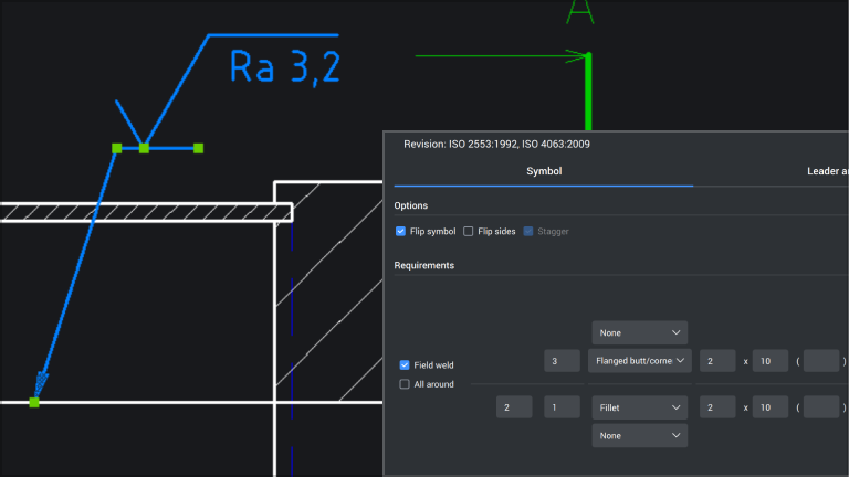 Welding Symbol Dialog updates