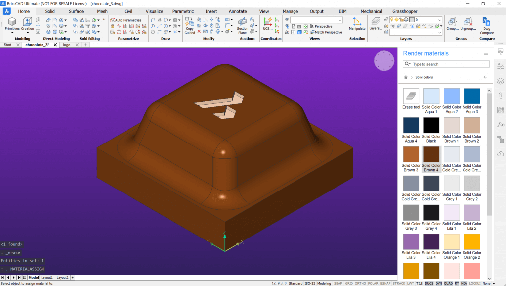 3D Model a Bar of Chocolate - Easy Builds- materials-1024x578