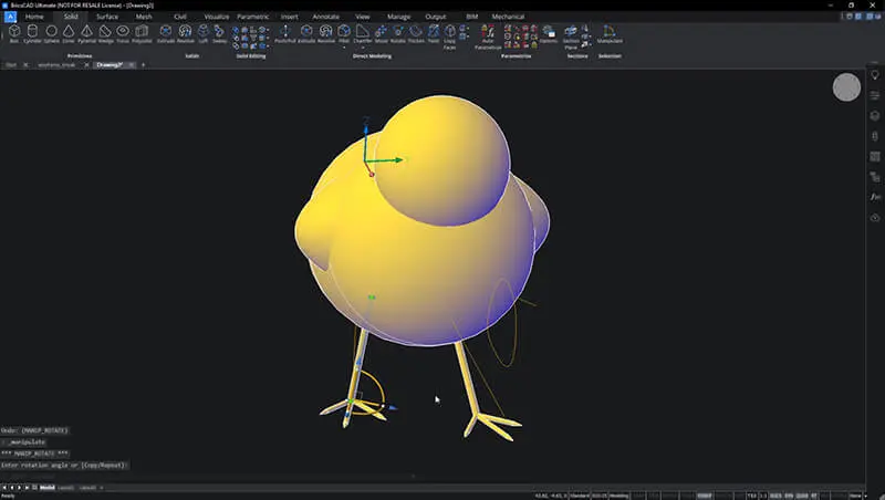 How to Model a 3D Chick – Easy Builds- 21 manipulator