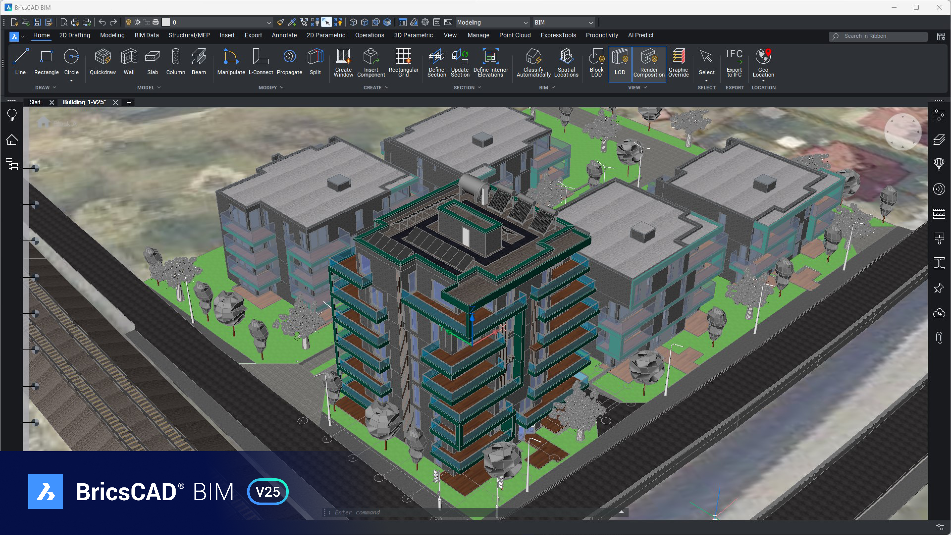 BricsCAD<sup>®</sup> BIM V25:簡単な設計のためのスマートな機能