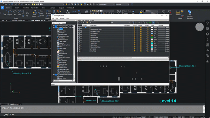 Drawing Explorer Drag Drop Layers