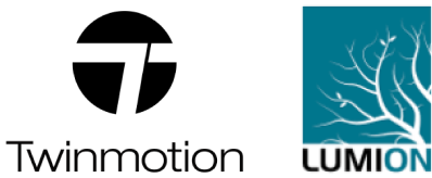 visualisation logos - Twinmotion, Lumion