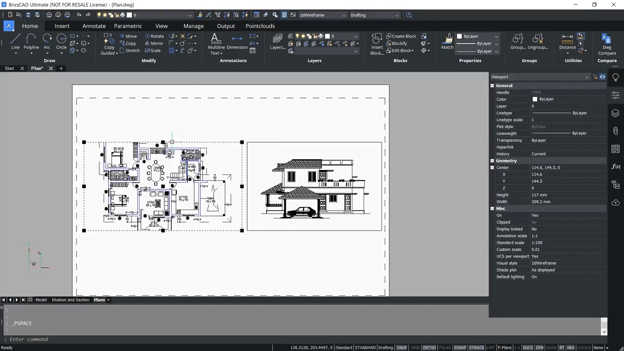 Printing 2D drawings and 3D models in BricsCAD 8.31-8.36