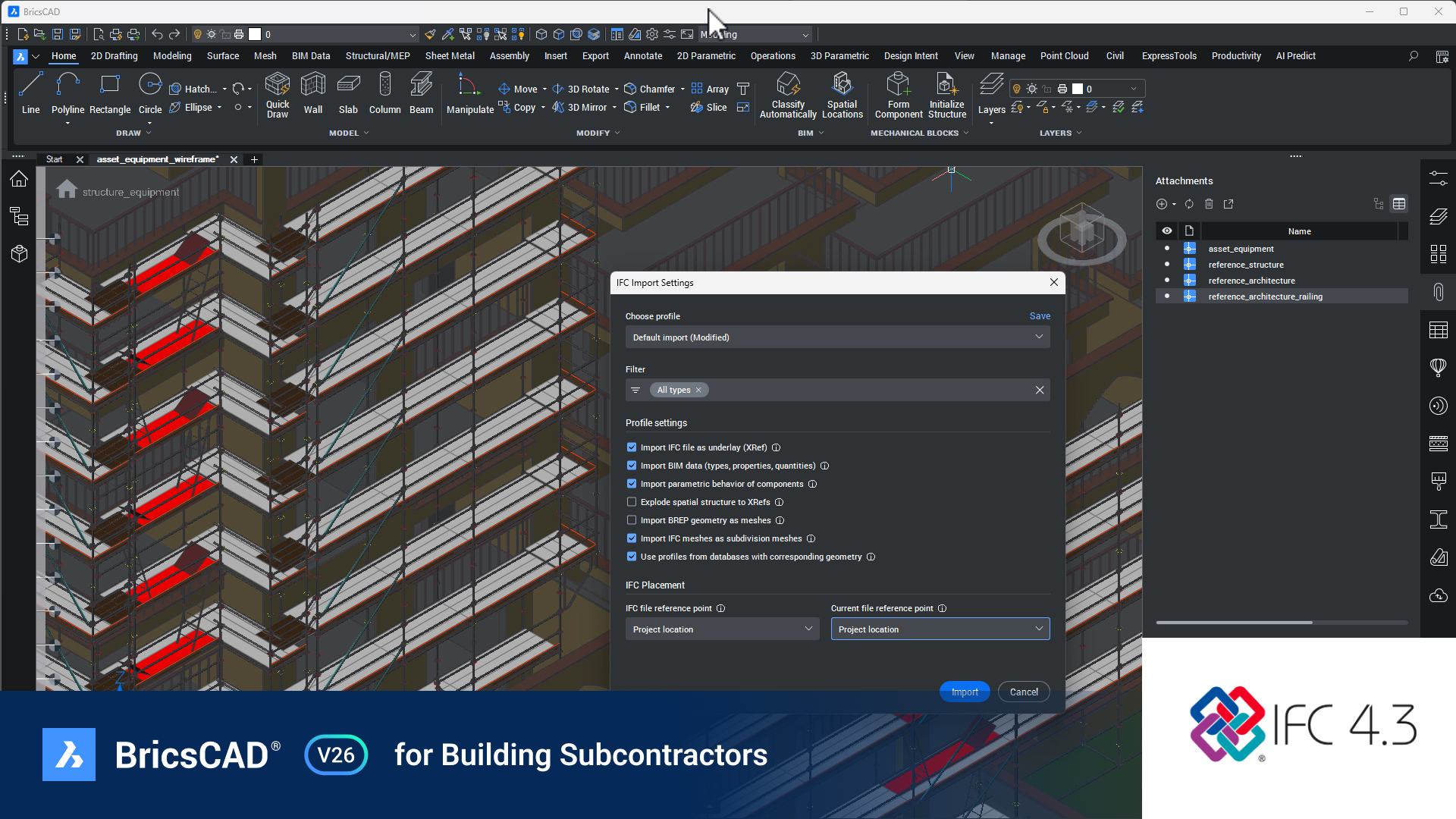 BricsCAD V26 For Building Subcontractors Hero Image 1920x1080 No logo