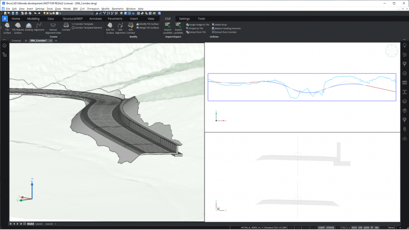 What’s New for Civil Design in BricsCAD V21- Corridor BIM-800x450