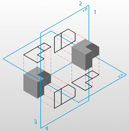 Tuesday Tips - Orthographic Drawing from a 3D Model in 20 Seconds- Gd ProjectionPlanes