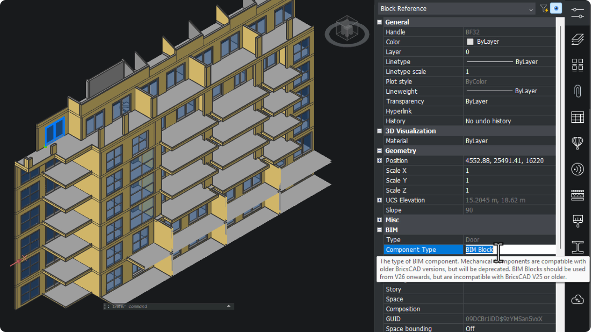 BIM blocks for building components