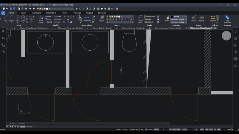 What’s New For BricsCAD<sup>®</sup> Lite V21- move guided