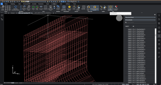 MTOs and BOM extraction from BricsCAD modeling Structural steel assembly