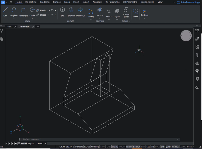 Tworzenie modelu 3D w programie BricsCAD