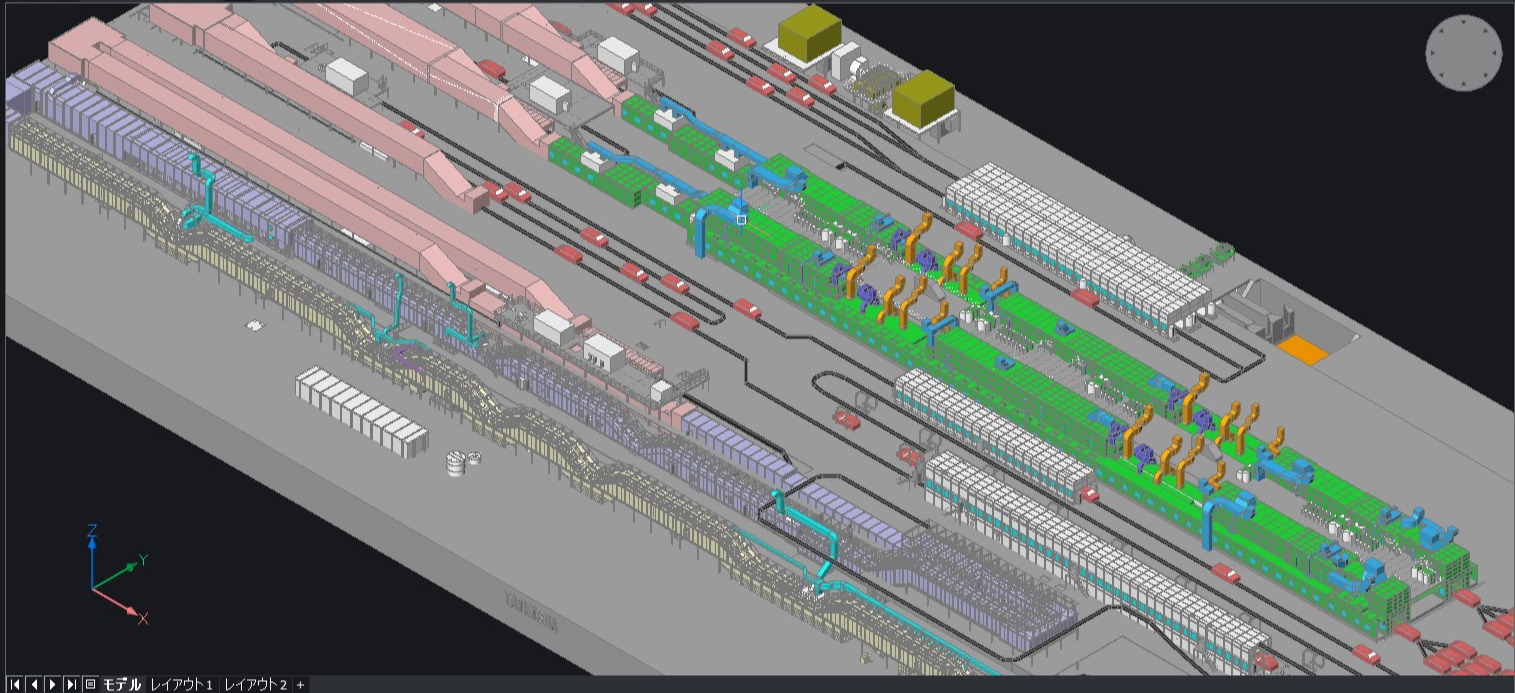 3D Industrial paint finishing design on CAD network licensing