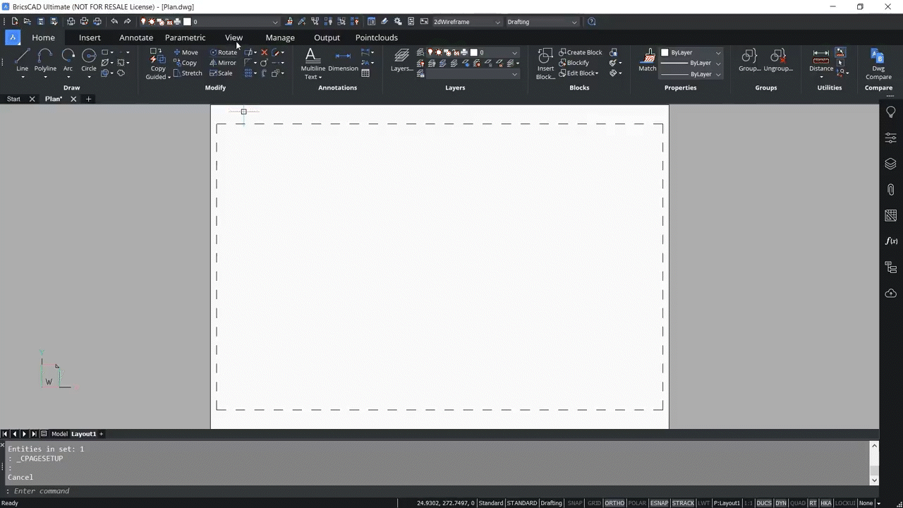 Printing 2D drawings and 3D models in BricsCAD 5.15-5.20