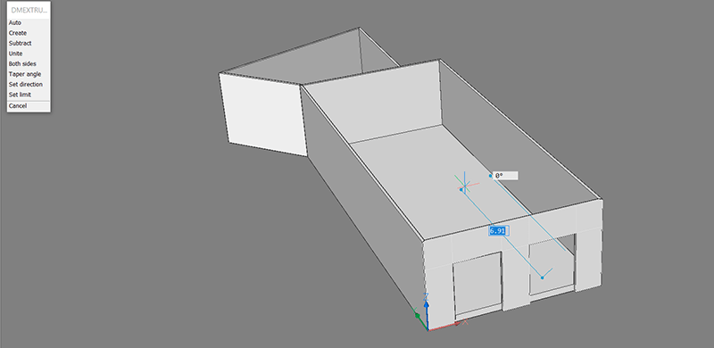 2D, 3D, BIM - 10 The House P3 - Windows and Doors- 3 extrude