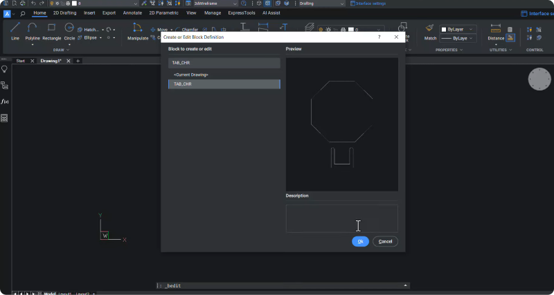 Block Edit Mode BricsCAD