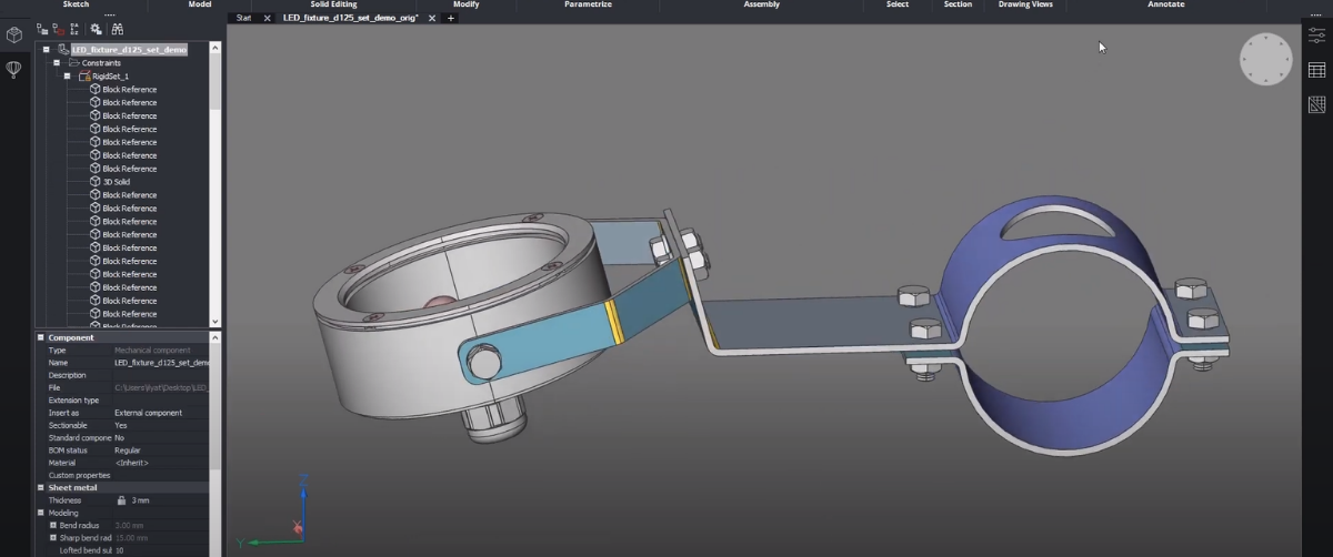 Sheet Metal in BricsCAD® V22