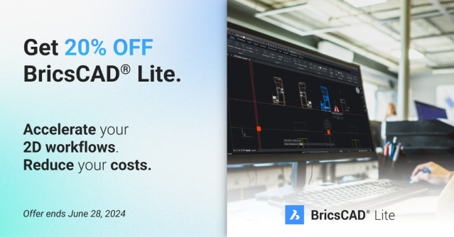 20% off BricsCAD Lite