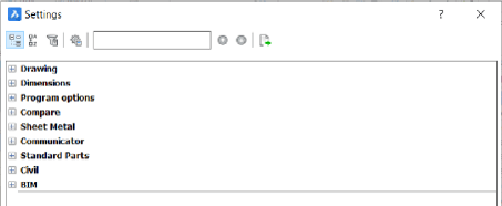 Adjusting BricsCAD’s Settings - Customizing BricsCAD<sup>®</sup> -settings-1