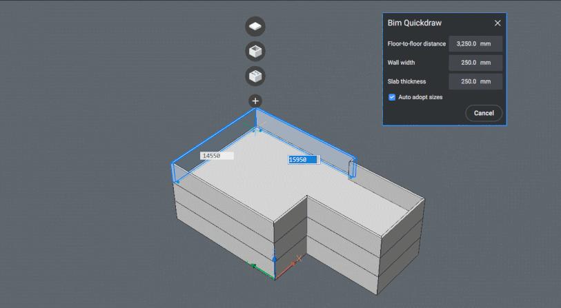 bimquickdraw GIF in BricsCAD BIM