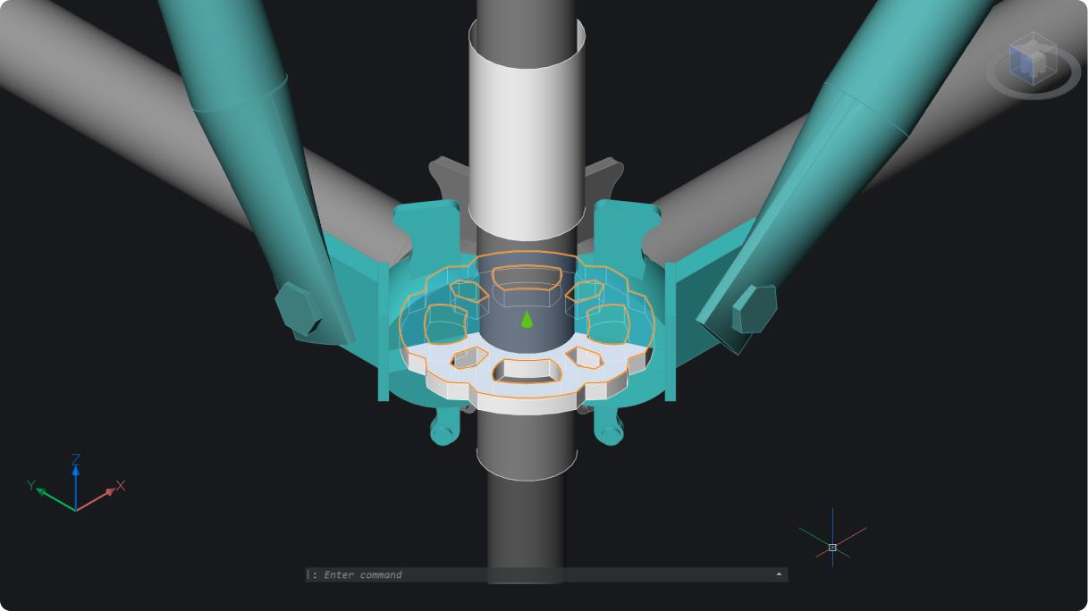 3D section grips for advanced visual controls 3D section grips for advanced visual controls