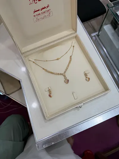 Mala set with full small heart elegent look