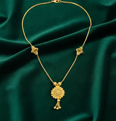 Royal 21K Gold Mala set Ready to Wear 0020023