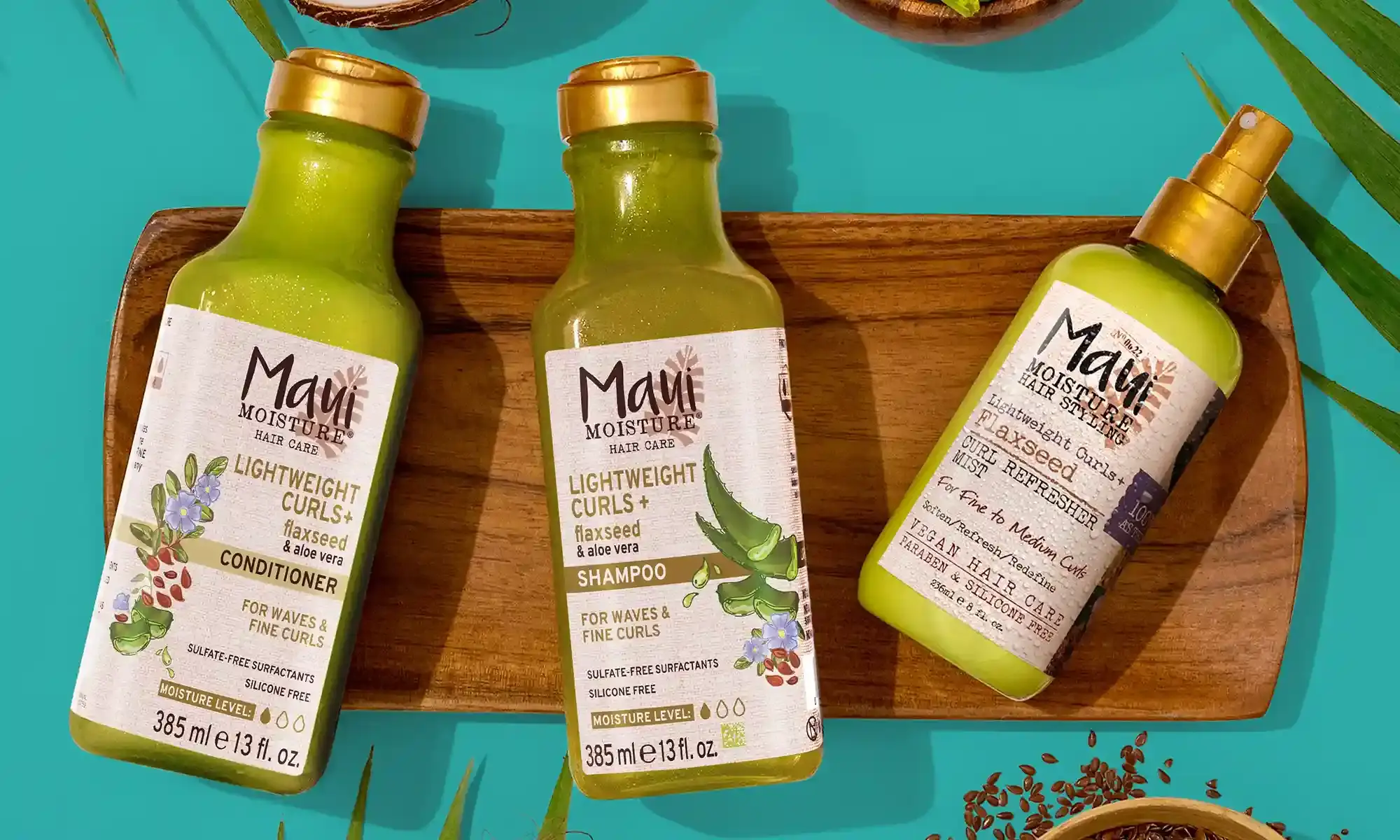 Maui Moisture® Gentle & Lightweight Flaxseed product line