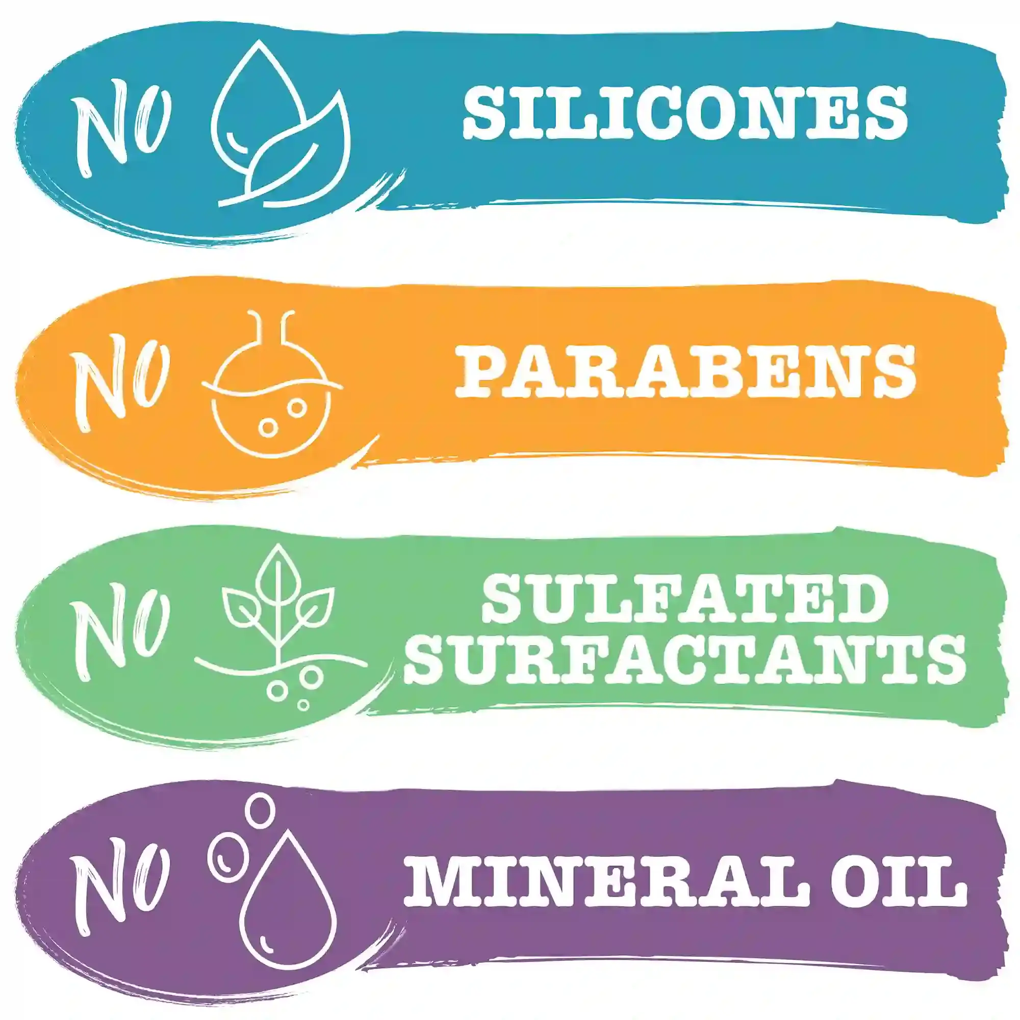 Formulated without silicones, parabens, sulfated surfactants, or mineral oil