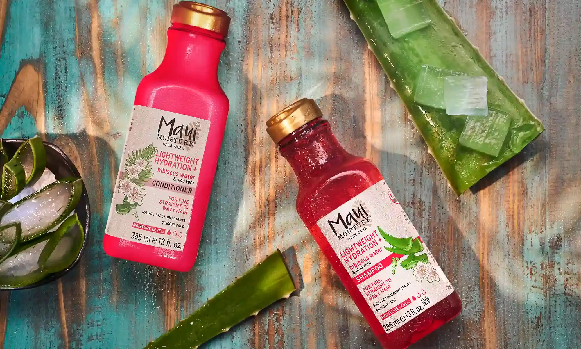 Maui Moisture® Lightweight Hydration + Hibiscus Water product line
