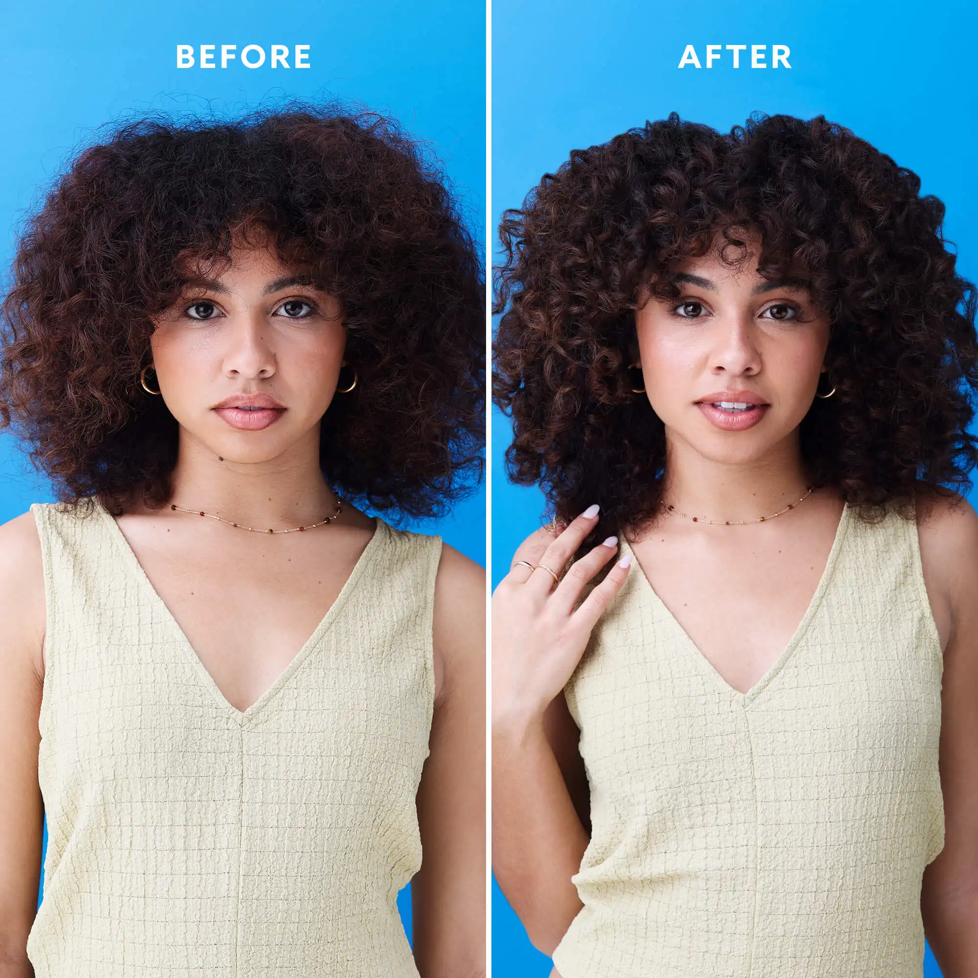 Nourish & Moisture + Coconut Milk Before and After