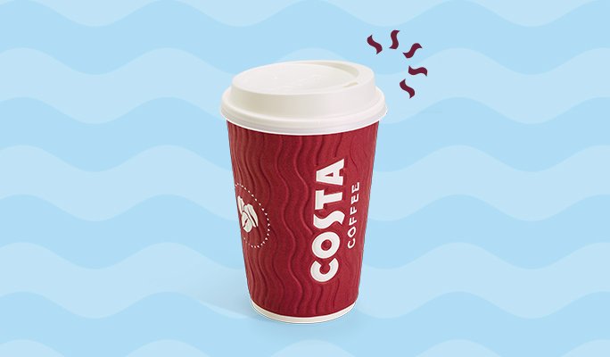 Costa Coffee takeaway cup