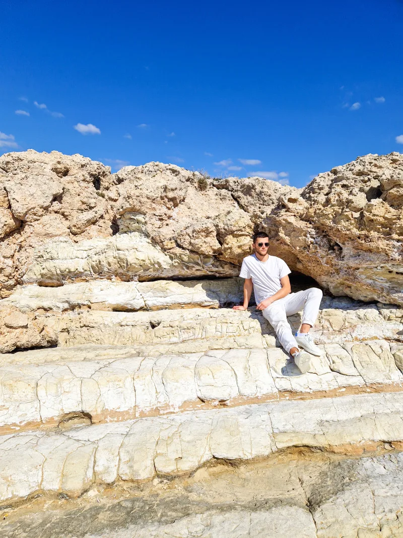 Cyprus, Coral Bay, lime stones