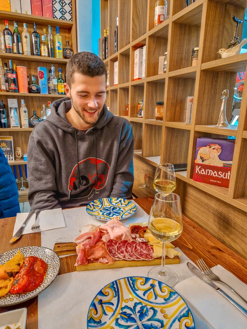 dinner at La Vecchia Bottega, Bologna