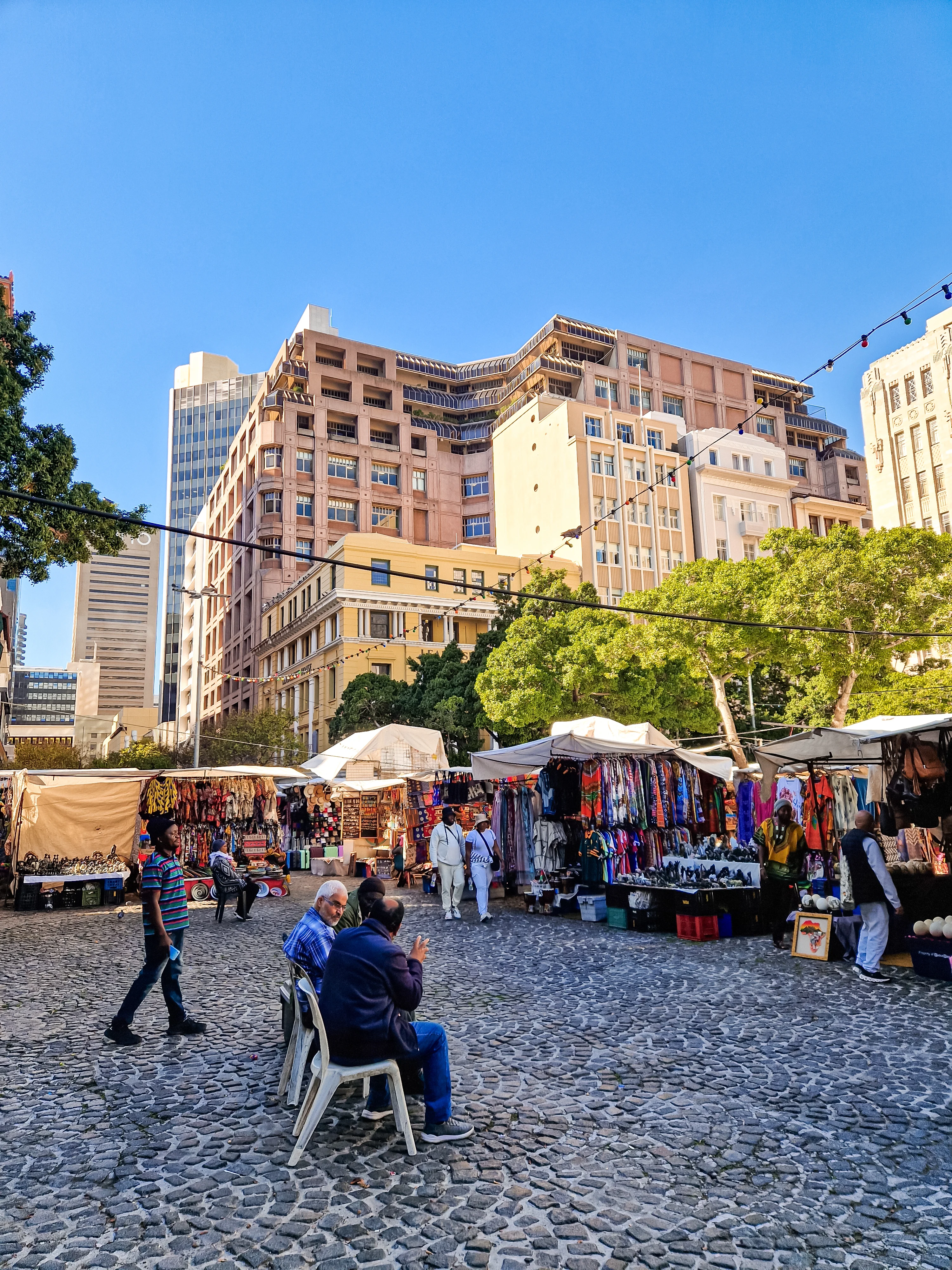 The lively Greenmarket Square