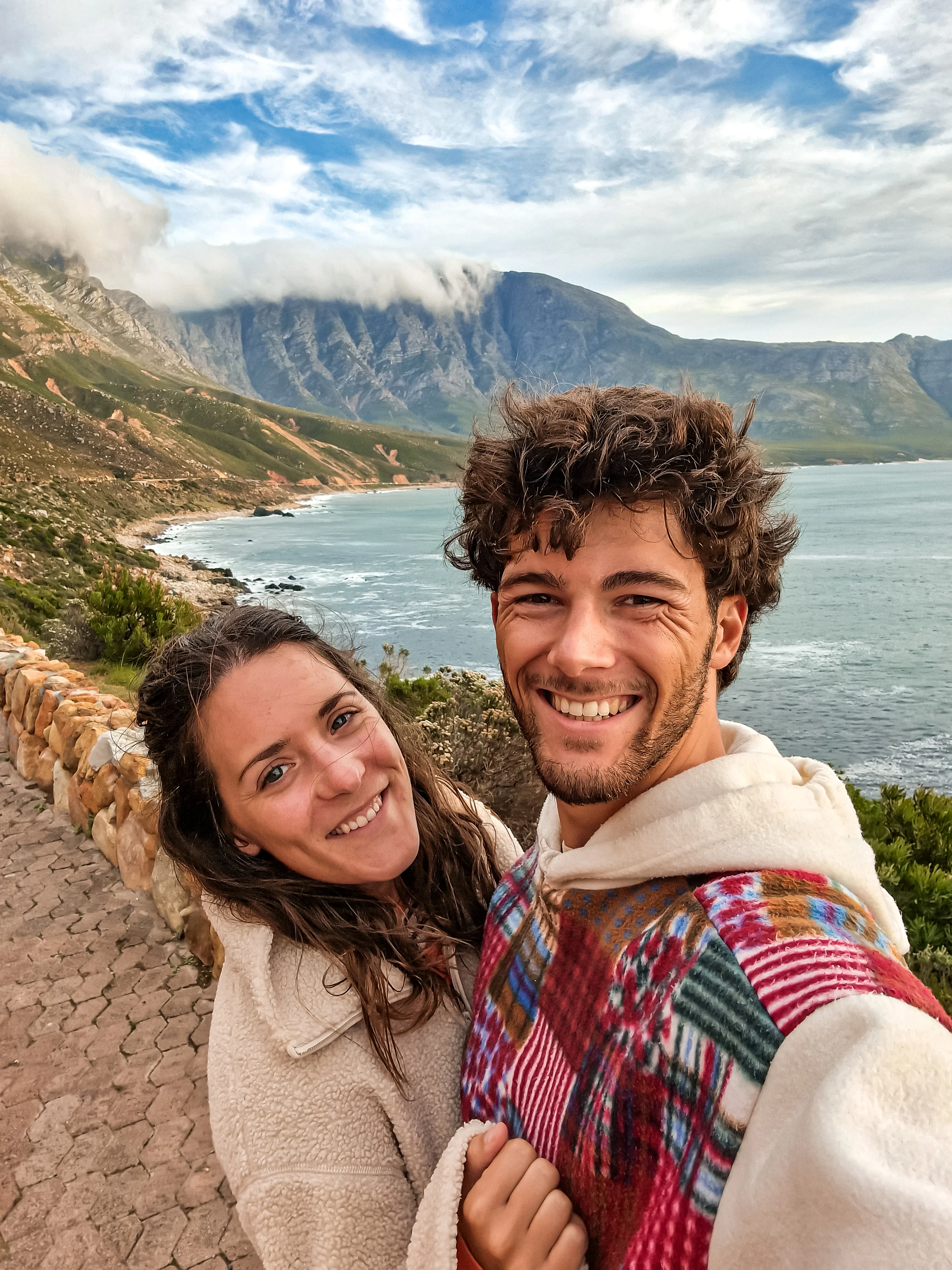 A happy moment on Clarence Drive, the most scenic road in the region