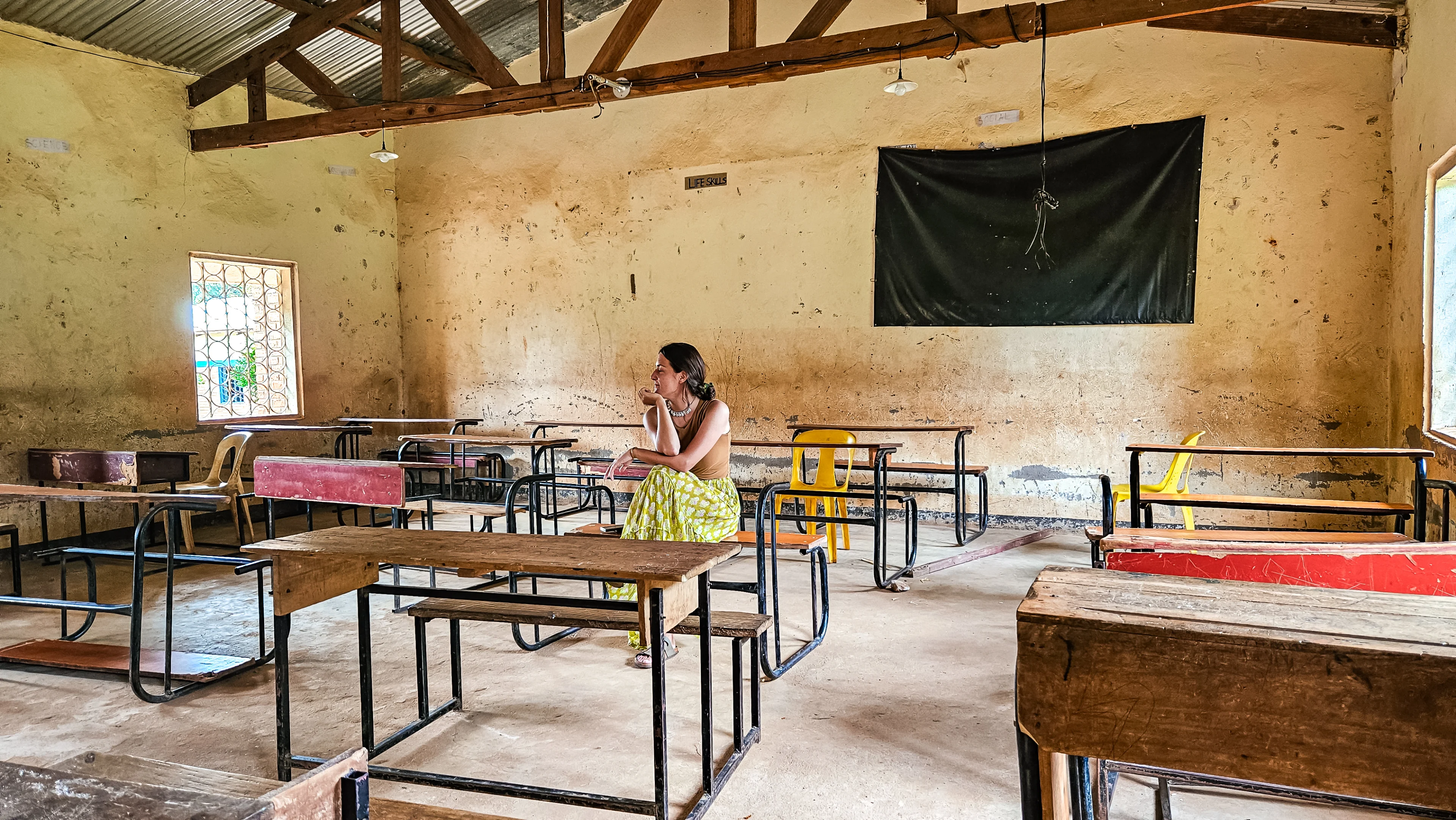 A classroom part of a school supported by Butterfly Space