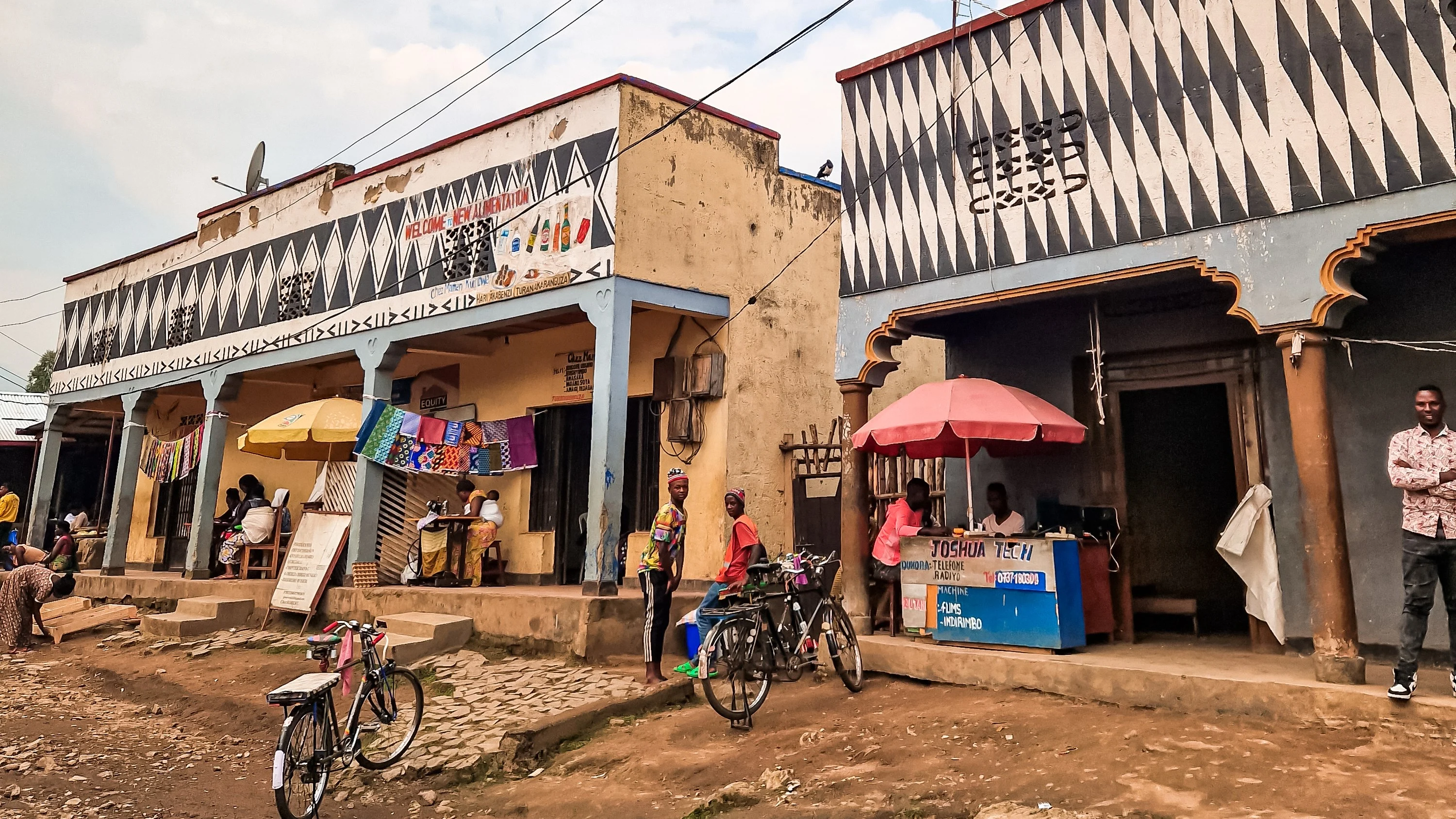 Traditional shops in Musanze, Rwanda