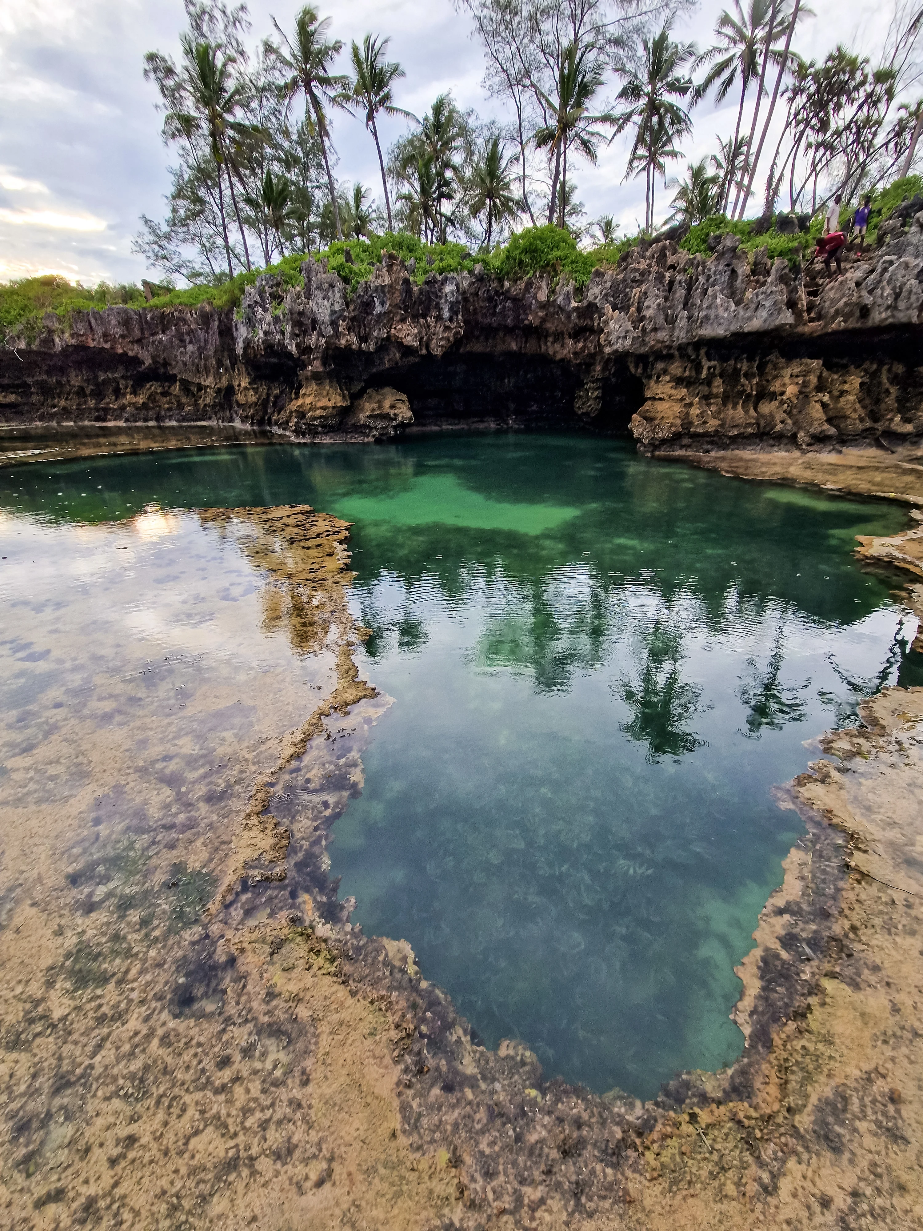 The famous Africa-shaped pool in Tiwi