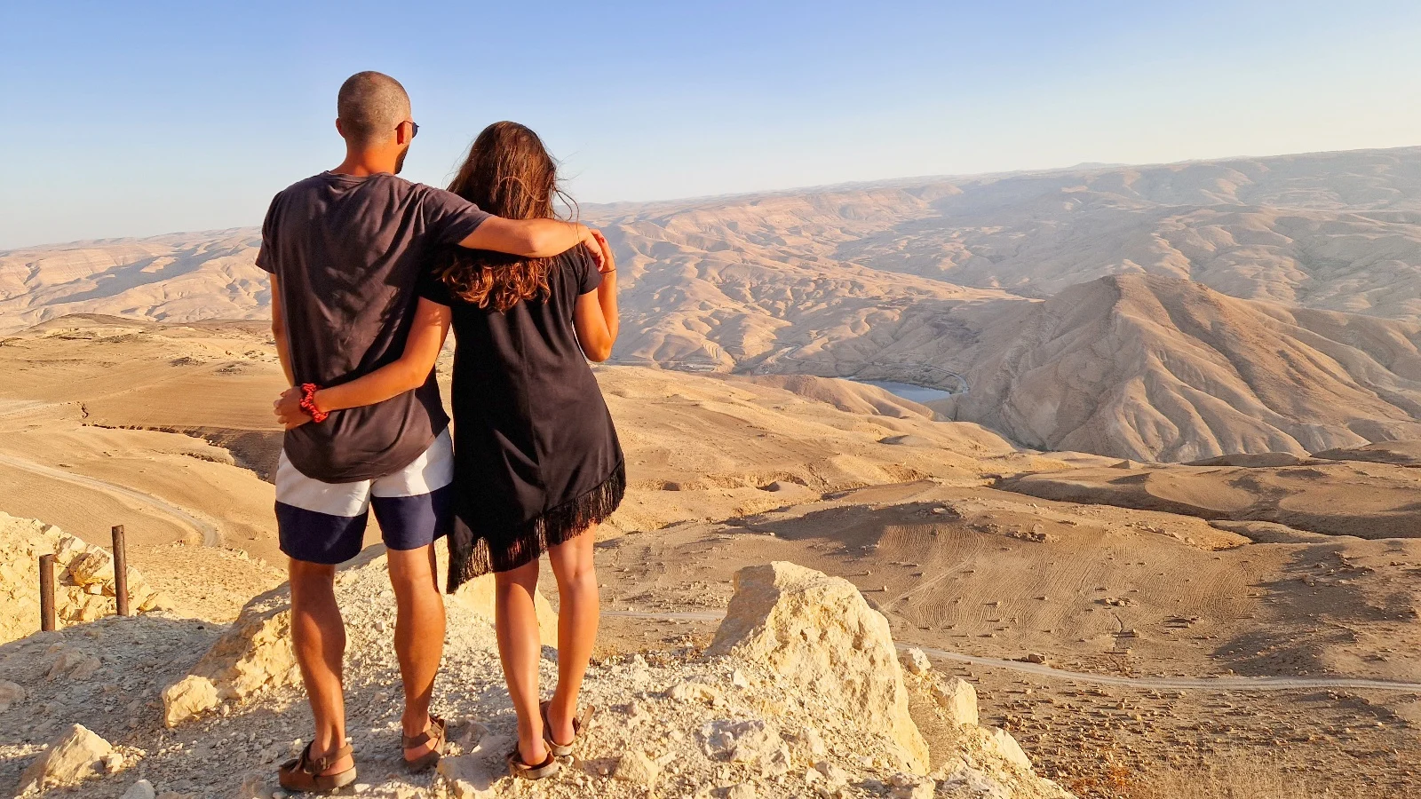 Scenic drive towards the Dana Reserve, Jordan