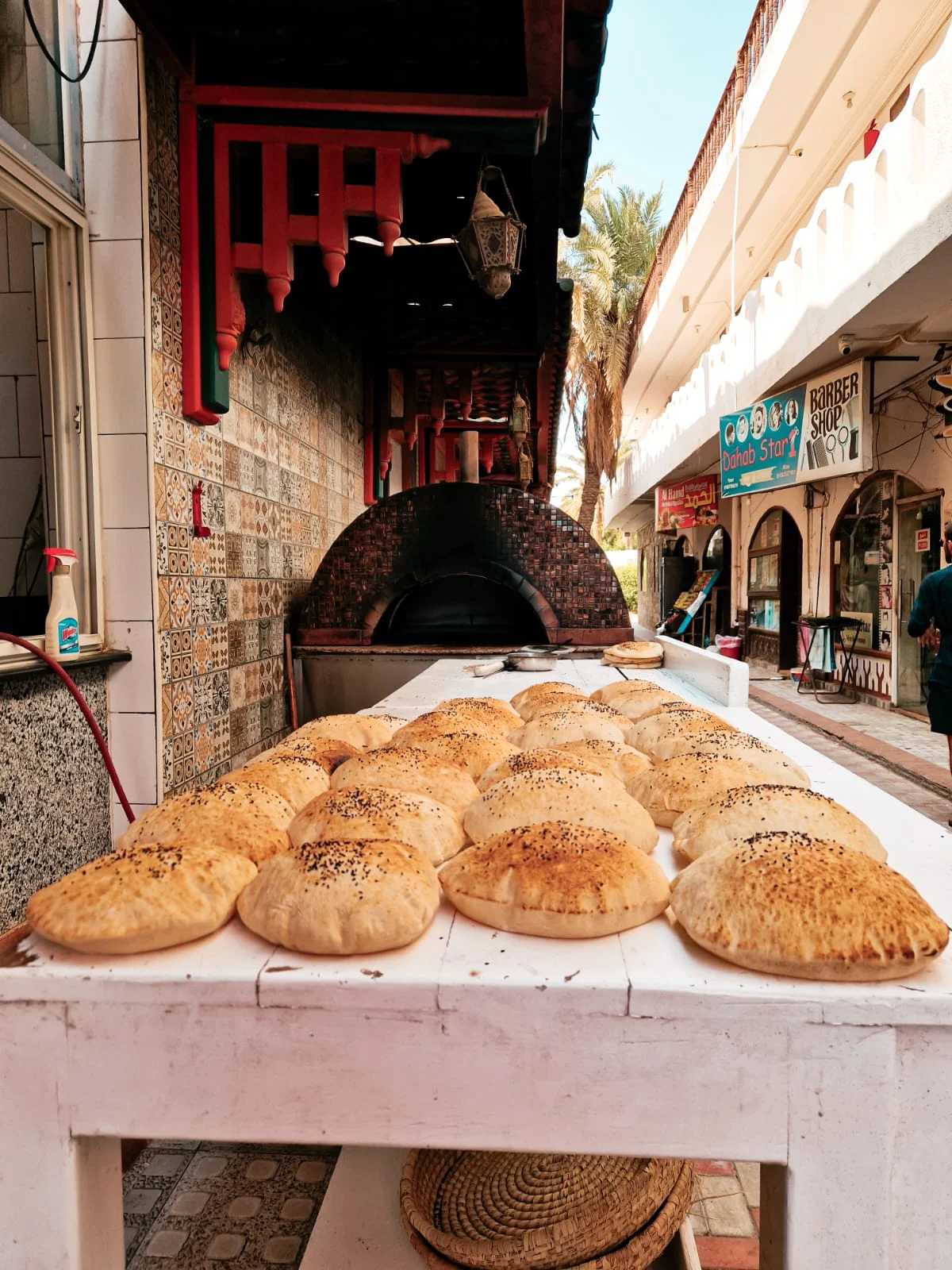 Fresh egyptian bread