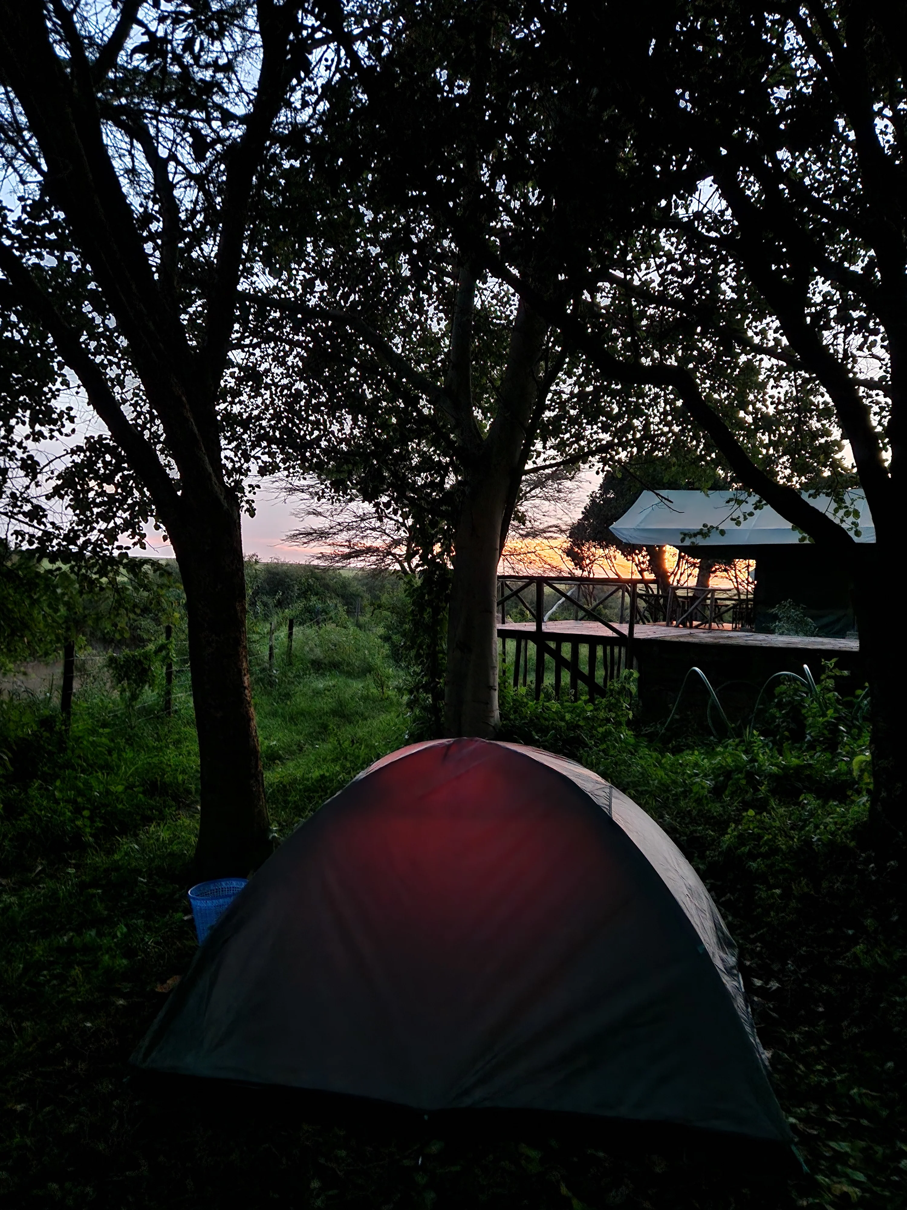 We were the only ones at the camp for the night