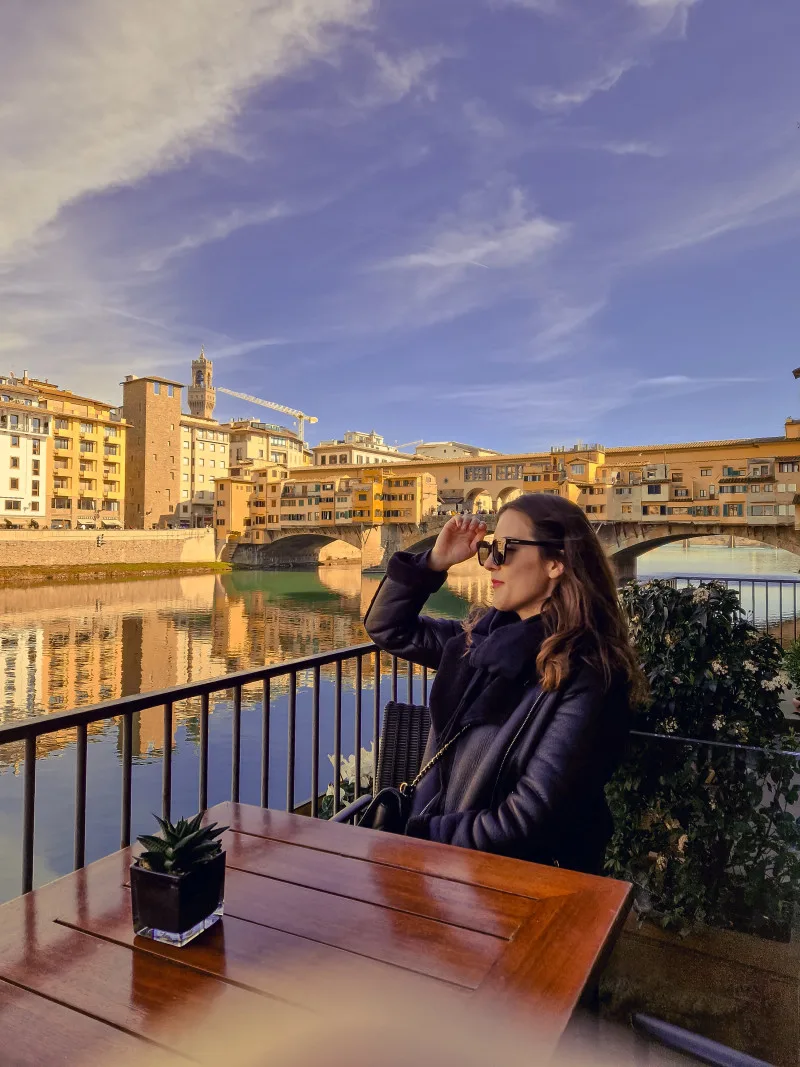 best view on Ponte Vecchio: Hidden spot / Hotel Lungarno’s terrace.