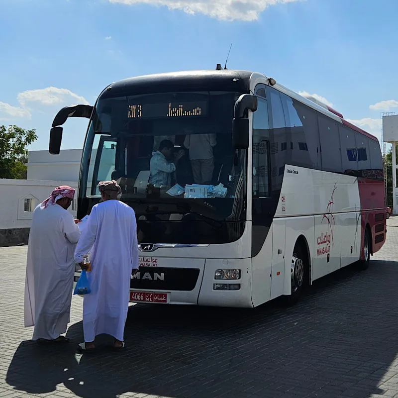 Mwasalat bus 203, from the UAE to Oman