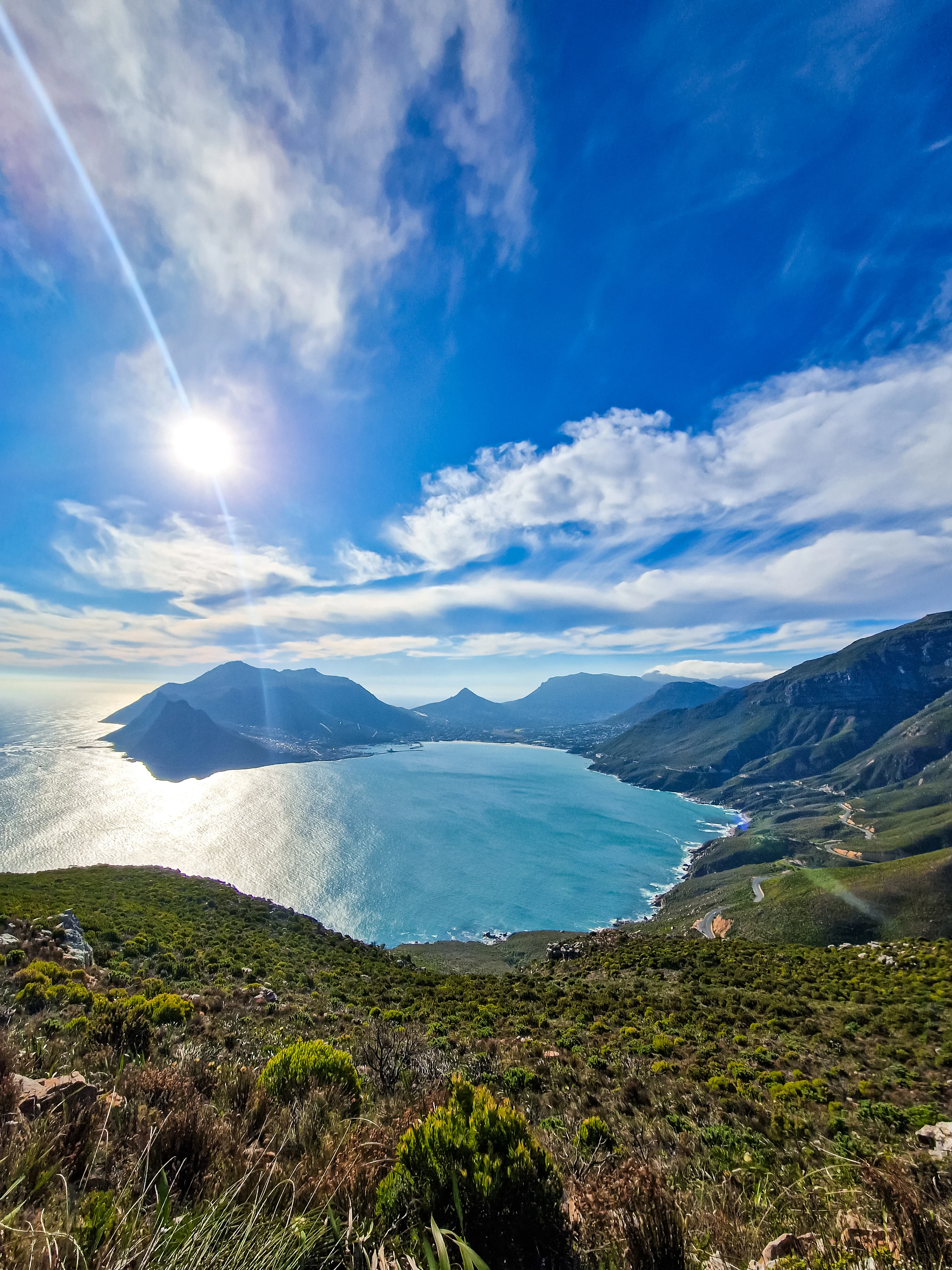 The view from Chapman's Peak (one of the many free activities around Cape Town)